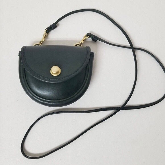 Rare Authentic Vintage Coach Mini Belt Bag - Forest Green - Picture 1 of 7